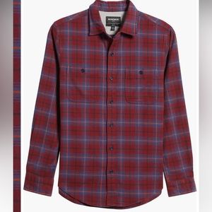 Bonobos Slim Fit Plaid Stretch Flannel Button-Up Shirt XS